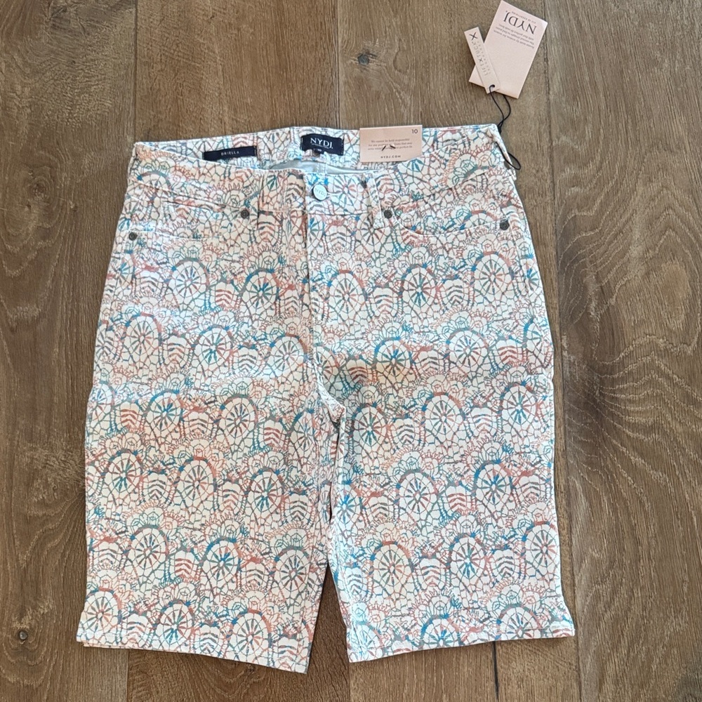 NYDJ Multicolor Patterned Shorts